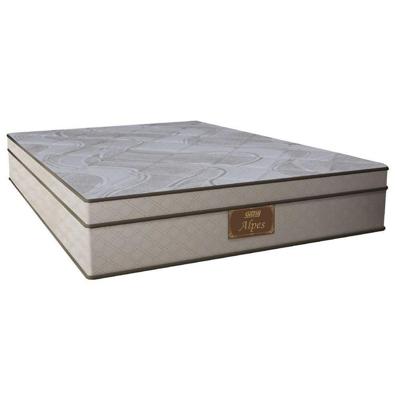 Colchão Casal Gazin Alpes Molas Pocket 32x138x188cm - Colchão